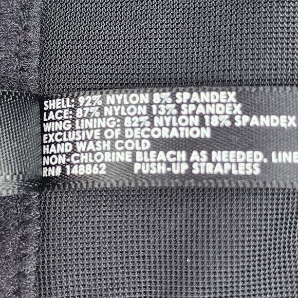 Torrid Black Bombshell Everyday Underwire Strapless Push-Up Bra Size 42DD - Picture 5 of 6